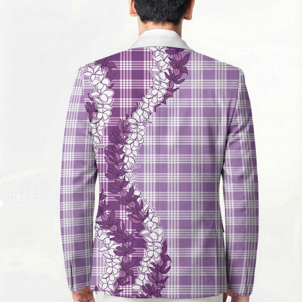 Violet Hawaii Palaka Blazer Hawaiian Honohono Lei