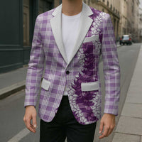 Violet Hawaii Palaka Blazer Hawaiian Honohono Lei