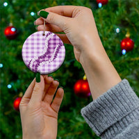 Violet Hawaii Palaka Ceramic Ornament Hawaiian Honohono Lei LT05 - Polynesian Pride