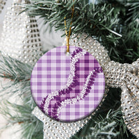 Violet Hawaii Palaka Ceramic Ornament Hawaiian Honohono Lei LT05 - Polynesian Pride