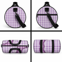 Violet Hawaii Palaka Duffle Bag Hawaiian Honohono Lei