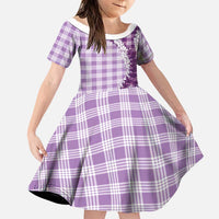 Violet Hawaii Palaka Family Matching Summer Maxi Dress and Hawaiian Shirt Hawaiian Honohono Lei LT05 Daughter's Dress Violet - Polynesian Pride