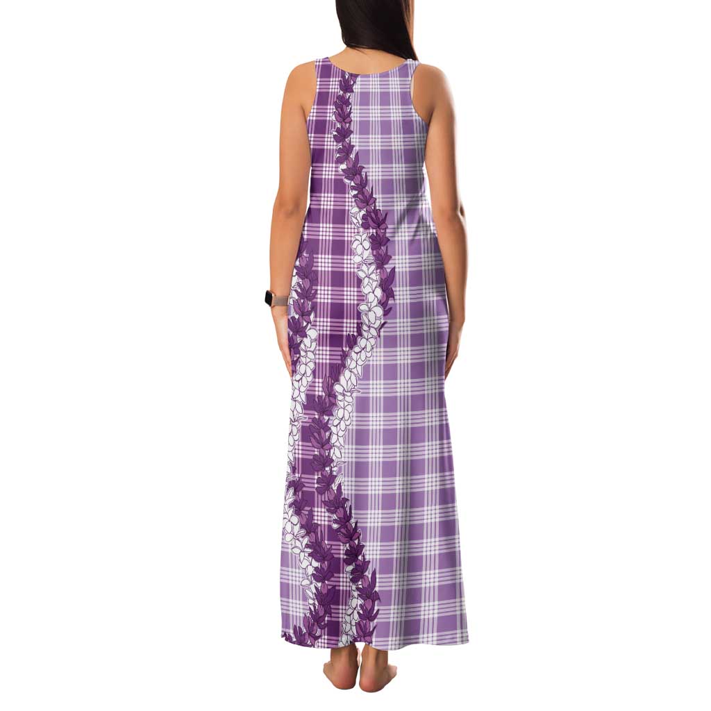 Violet Hawaii Palaka Family Matching Tank Maxi Dress and Hawaiian Shirt Hawaiian Honohono Lei LT05 - Polynesian Pride