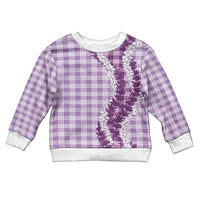 Violet Hawaii Palaka Kid Ugly Christmas Sweater Hawaiian Honohono Lei LT05 Kid Violet - Polynesian Pride