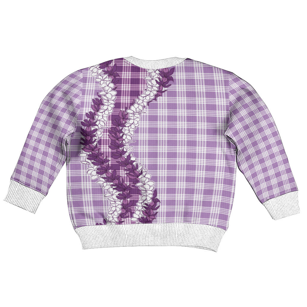 Violet Hawaii Palaka Kid Ugly Christmas Sweater Hawaiian Honohono Lei LT05 - Polynesian Pride