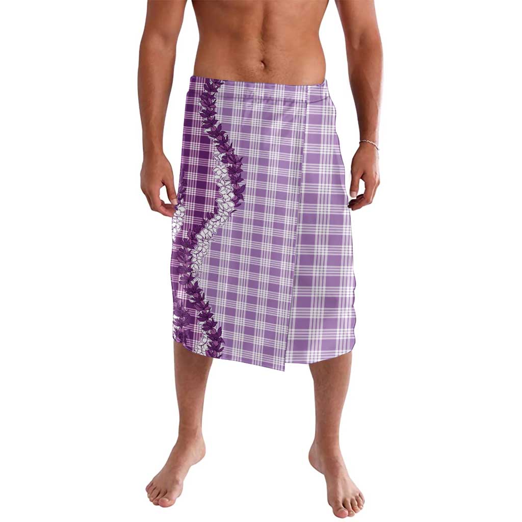 Violet Hawaii Palaka Lavalava Hawaiian Honohono Lei