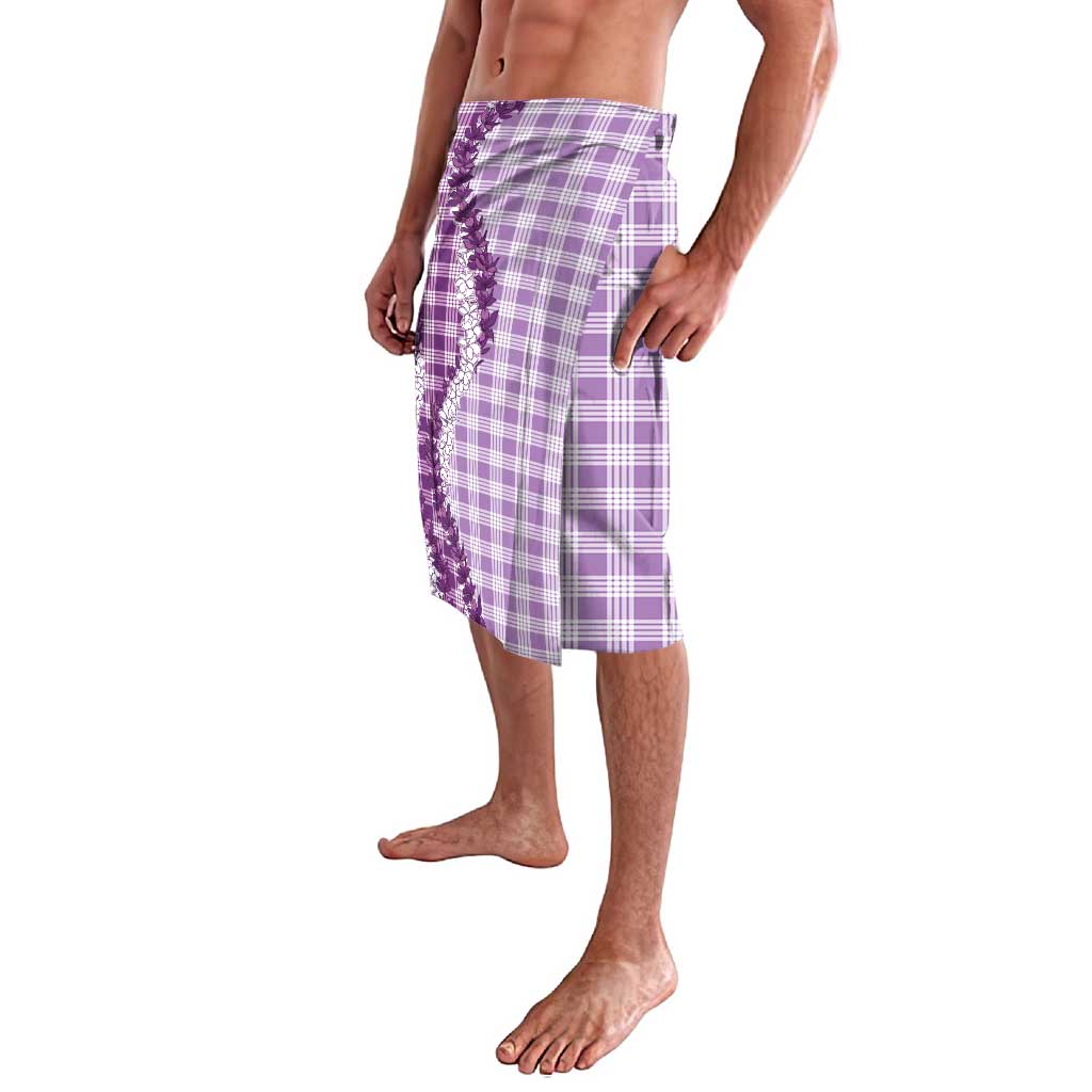 Violet Hawaii Palaka Lavalava Hawaiian Honohono Lei