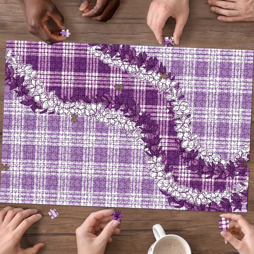 Violet Hawaii Palaka Puzzle Hawaiian Honohono Lei