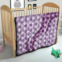 Violet Hawaii Palaka Quilt Hawaiian Honohono Lei