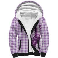Violet Hawaii Palaka Sherpa Hoodie Hawaiian Honohono Lei LT05 Unisex Violet - Polynesian Pride