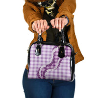 Violet Hawaii Palaka Shoulder Handbag Hawaiian Honohono Lei LT05 One Size Violet - Polynesian Pride