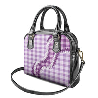 Violet Hawaii Palaka Shoulder Handbag Hawaiian Honohono Lei LT05 - Polynesian Pride