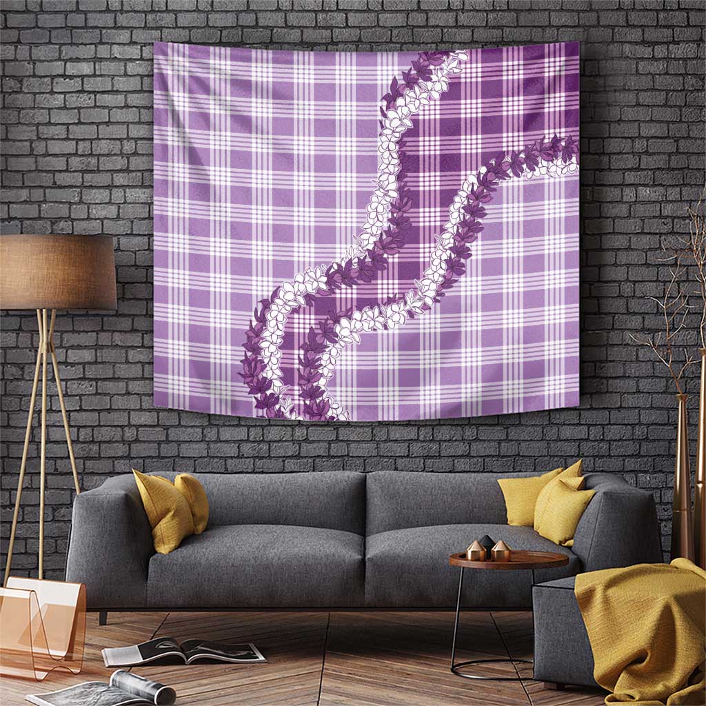 Violet Hawaii Palaka Tapestry Hawaiian Honohono Lei