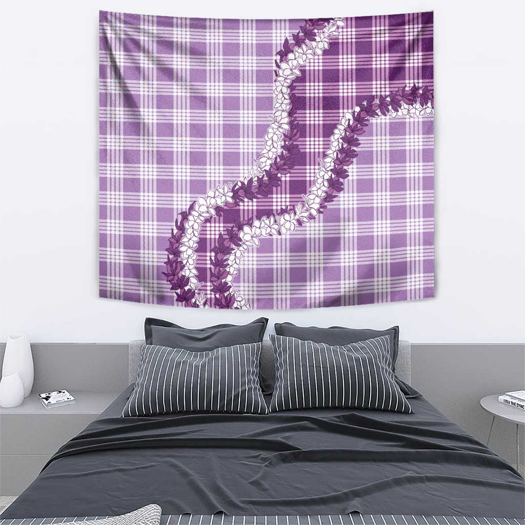 Violet Hawaii Palaka Tapestry Hawaiian Honohono Lei