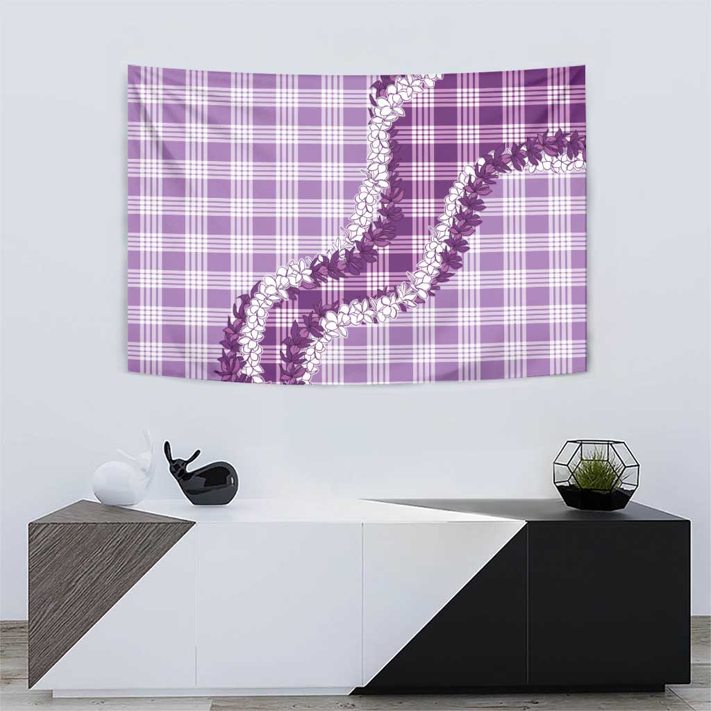 Violet Hawaii Palaka Tapestry Hawaiian Honohono Lei