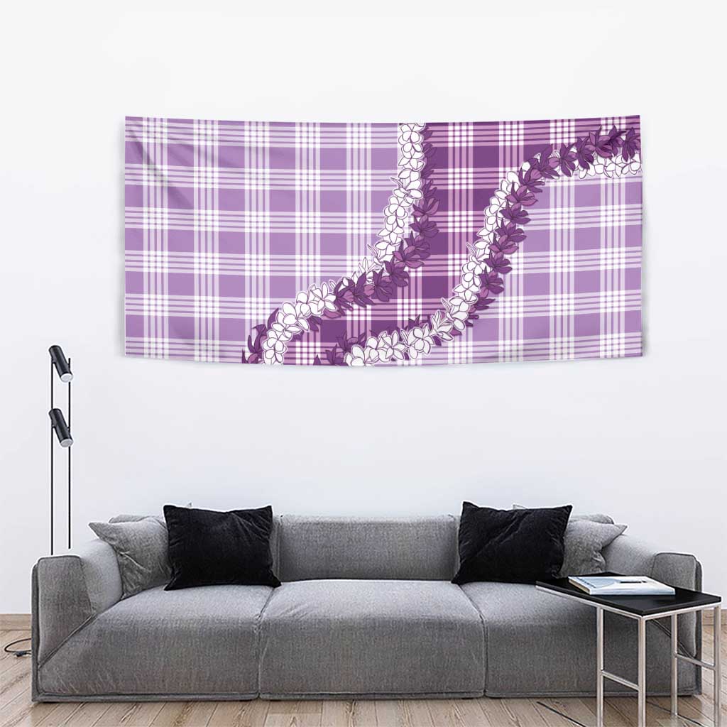 Violet Hawaii Palaka Tapestry Hawaiian Honohono Lei