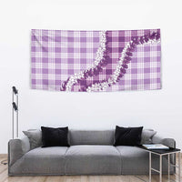 Violet Hawaii Palaka Tapestry Hawaiian Honohono Lei