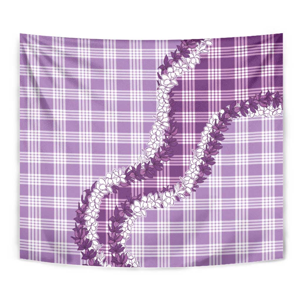 Violet Hawaii Palaka Tapestry Hawaiian Honohono Lei