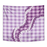 Violet Hawaii Palaka Tapestry Hawaiian Honohono Lei