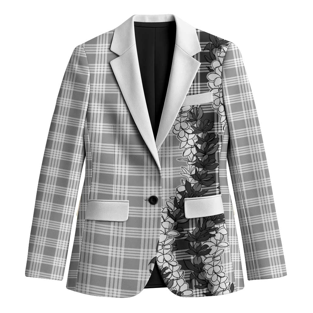 Gray Hawaii Palaka Blazer Hawaiian Honohono Lei