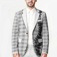 Gray Hawaii Palaka Blazer Hawaiian Honohono Lei