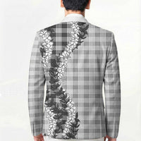 Gray Hawaii Palaka Blazer Hawaiian Honohono Lei