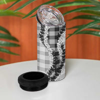 Gray Hawaii Palaka 4 in 1 Can Cooler Tumbler Hawaiian Honohono Lei