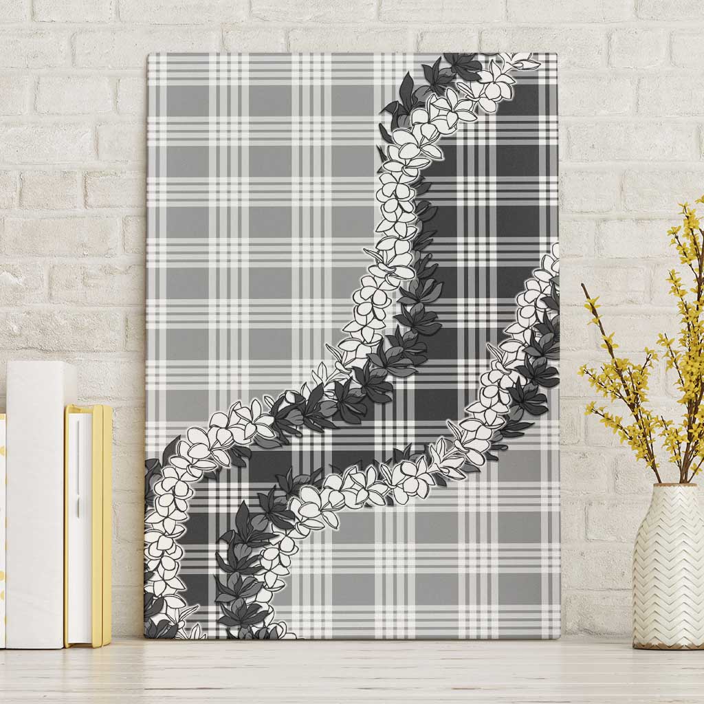 Gray Hawaii Palaka Canvas Wall Art Hawaiian Honohono Lei