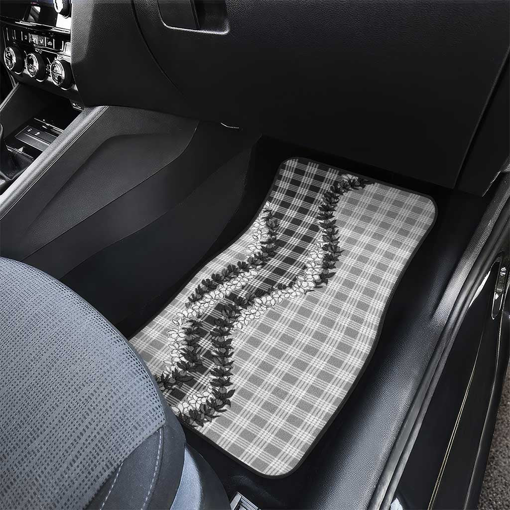 Gray Hawaii Palaka Car Mats Hawaiian Honohono Lei LT05 - Polynesian Pride