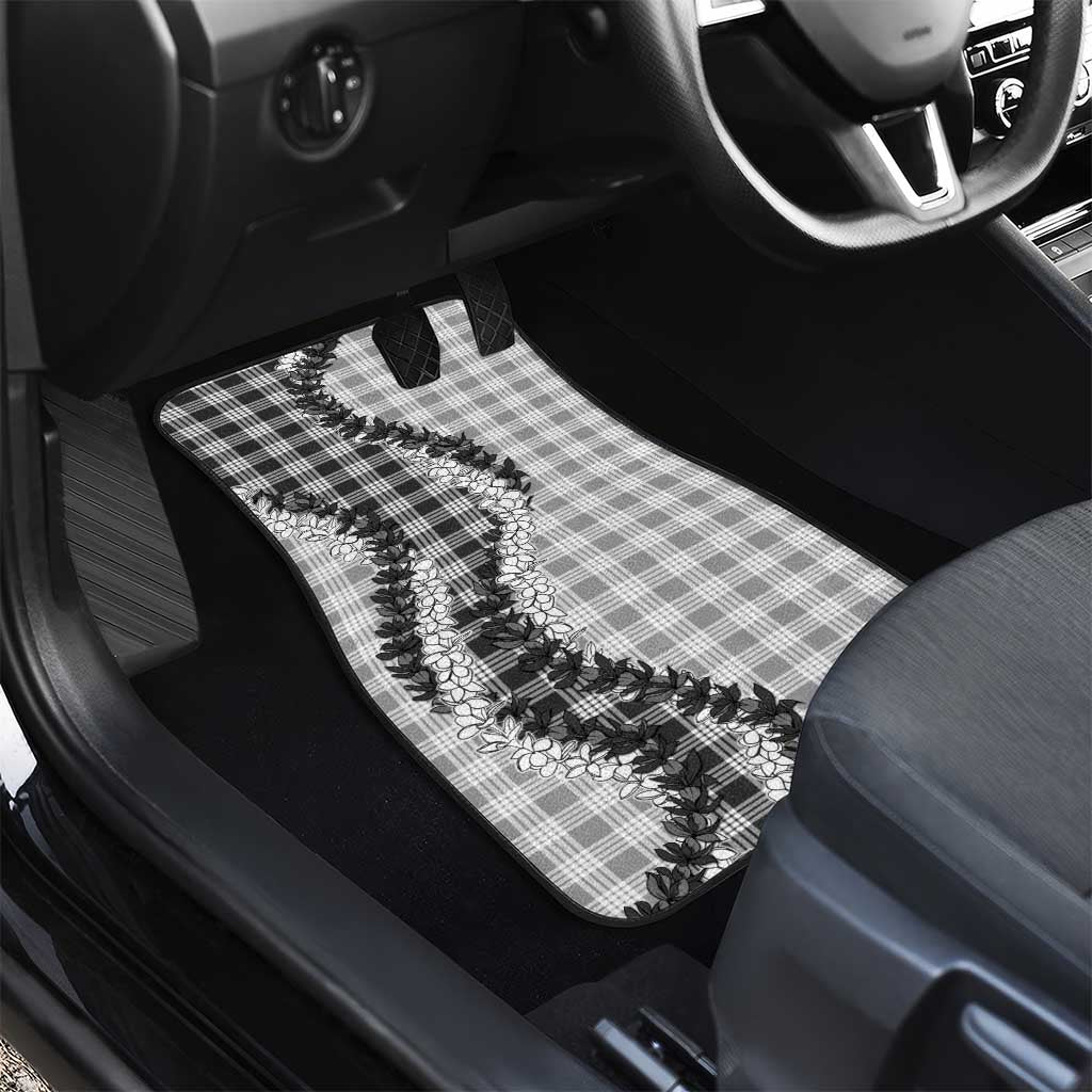 Gray Hawaii Palaka Car Mats Hawaiian Honohono Lei LT05 - Polynesian Pride