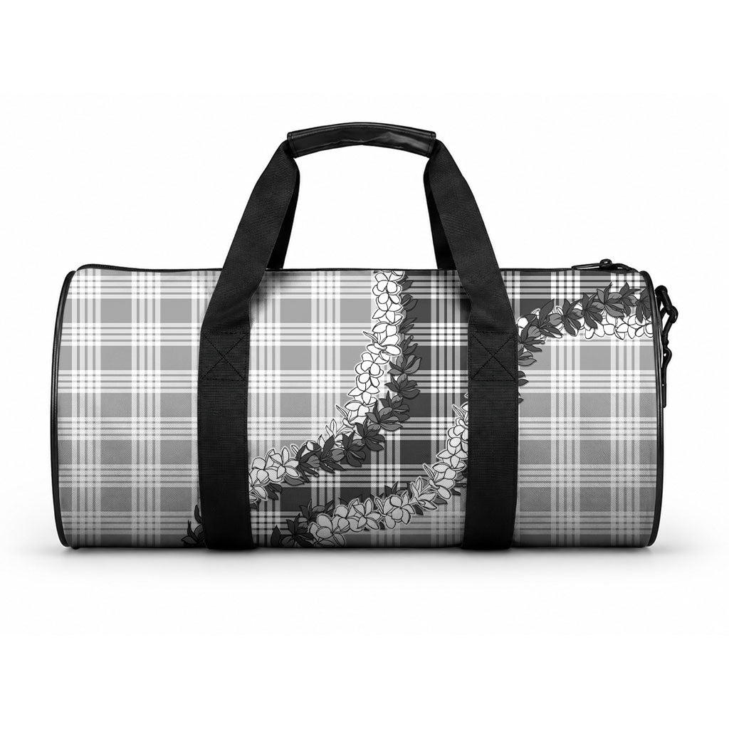 Gray Hawaii Palaka Duffle Bag Hawaiian Honohono Lei LT05 One size Gray - Polynesian Pride