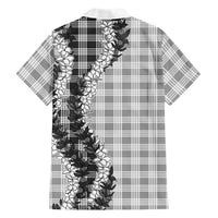 Gray Hawaii Palaka Family Matching Tank Maxi Dress and Hawaiian Shirt Hawaiian Honohono Lei LT05 - Polynesian Pride