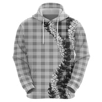 Gray Hawaii Palaka Hoodie Hawaiian Honohono Lei