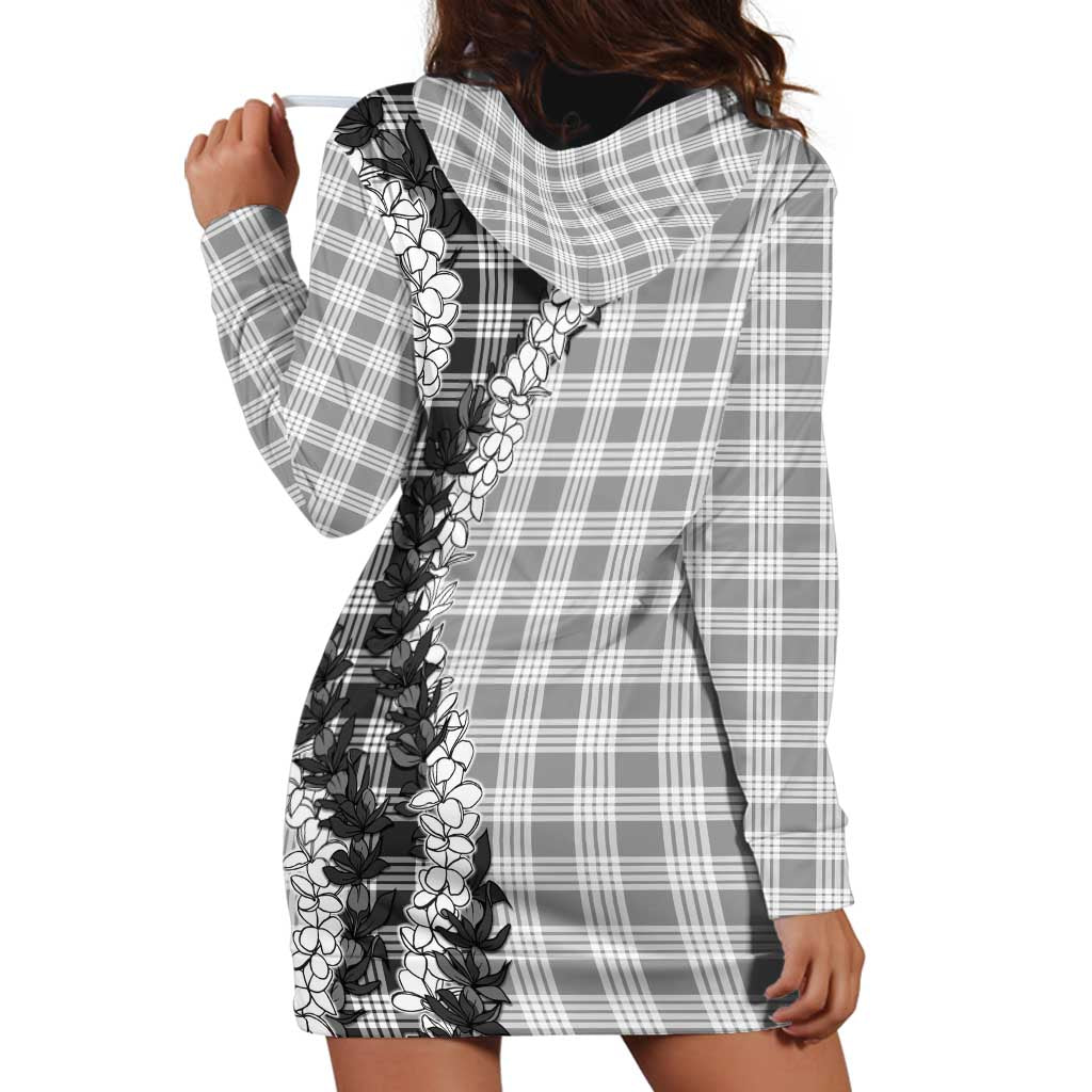 Gray Hawaii Palaka Hoodie Dress Hawaiian Honohono Lei LT05 - Polynesian Pride