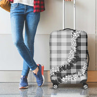 Gray Hawaii Palaka Luggage Cover Hawaiian Honohono Lei