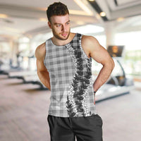Gray Hawaii Palaka Men Tank Top Hawaiian Honohono Lei