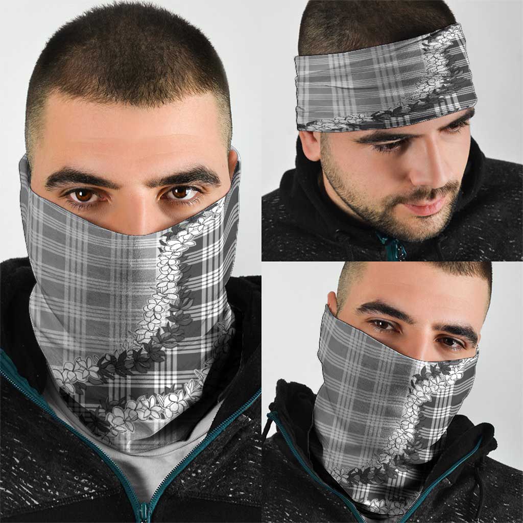 Gray Hawaii Palaka Neck Gaiter Hawaiian Honohono Lei LT05 - Polynesian Pride