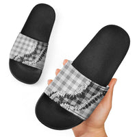 Gray Hawaii Palaka Slide Sandals Hawaiian Honohono Lei LT05 - Polynesian Pride