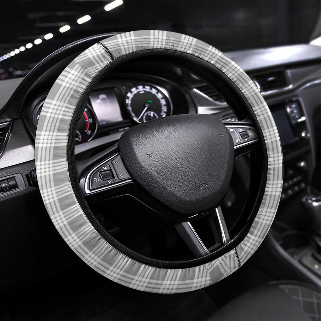 Gray Hawaii Palaka Steering Wheel Cover Hawaiian Honohono Lei LT05 Universal Fit Gray - Polynesian Pride