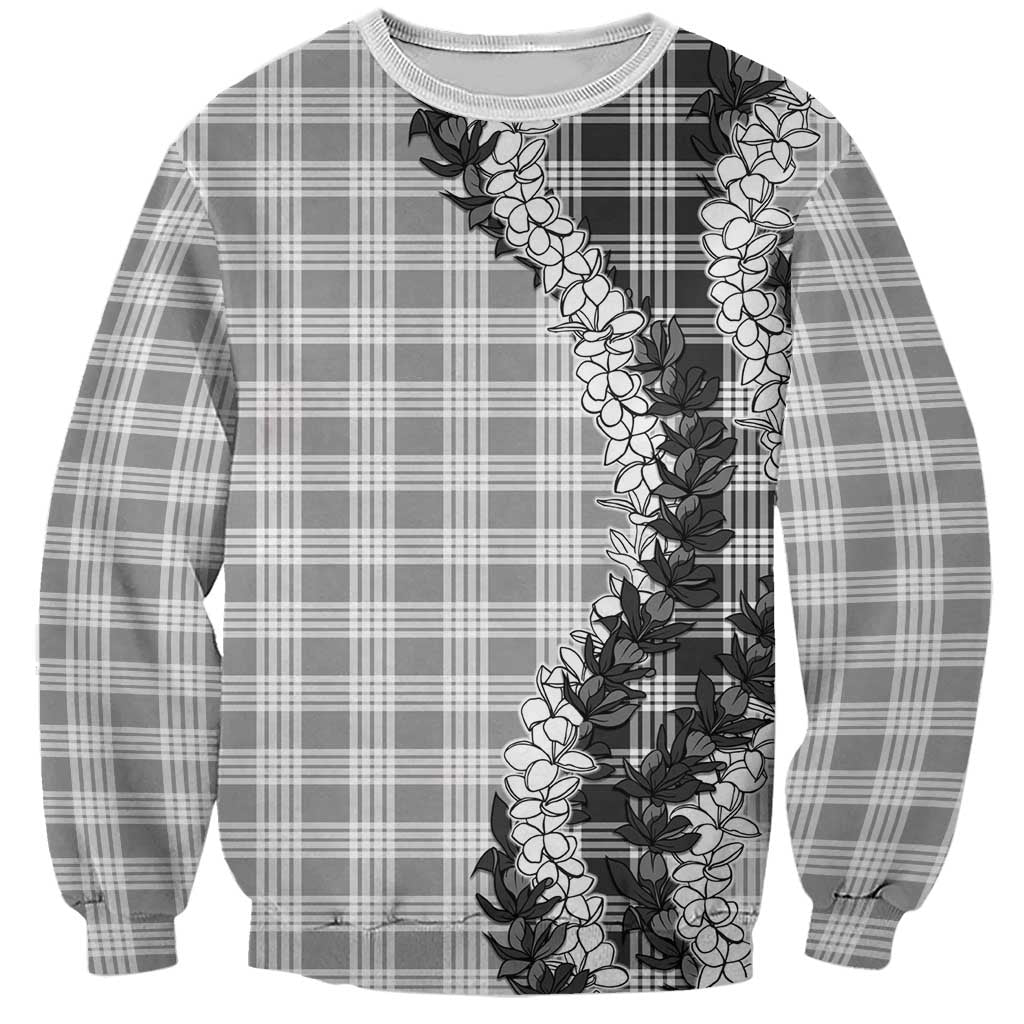 Gray Hawaii Palaka Sweatshirt Hawaiian Honohono Lei