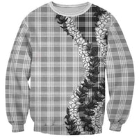 Gray Hawaii Palaka Sweatshirt Hawaiian Honohono Lei