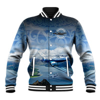 New Zealand Wanaka Air Show Baseball Jacket With Maori Pattern