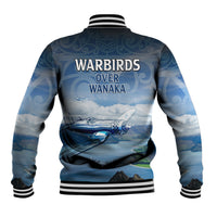 New Zealand Wanaka Air Show Baseball Jacket With Maori Pattern