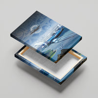 New Zealand Wanaka Air Show Canvas Wall Art With Maori Pattern