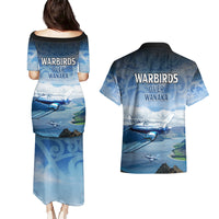 New Zealand Wanaka Air Show Couples Matching Puletasi and Hawaiian Shirt With Maori Pattern LT05 - Polynesian Pride
