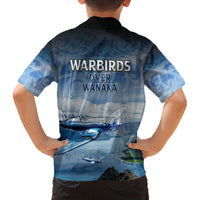 New Zealand Wanaka Air Show Family Matching Long Sleeve Bodycon Dress and Hawaiian Shirt With Maori Pattern LT05 - Polynesian Pride