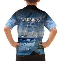 New Zealand Wanaka Air Show Family Matching Short Sleeve Bodycon Dress and Hawaiian Shirt With Maori Pattern LT05 - Polynesian Pride