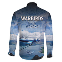 New Zealand Wanaka Air Show Family Matching Short Sleeve Bodycon Dress and Hawaiian Shirt With Maori Pattern LT05 - Polynesian Pride