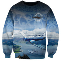 New Zealand Wanaka Air Show Sweatshirt With Maori Pattern