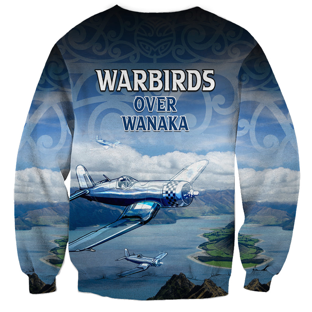 New Zealand Wanaka Air Show Sweatshirt With Maori Pattern